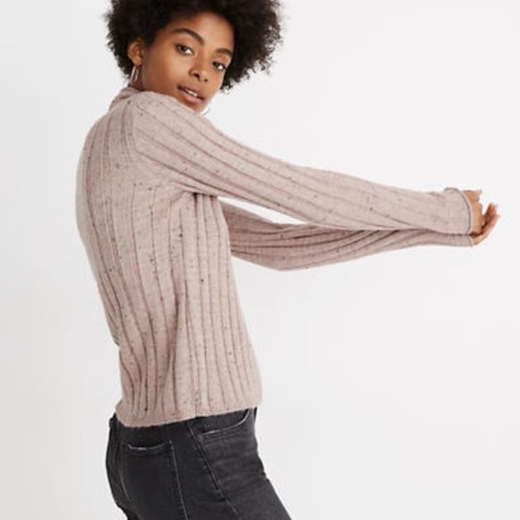 NEW MADEWELL Donegal Turtleneck Sweater Tan - Picture 3 of 5